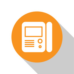 white house intercom system icon isolated on vector image
