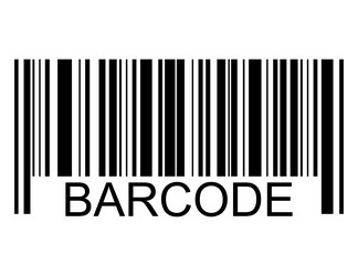 barcode icon bar code for web flat design isolated vector image
