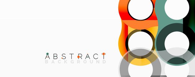 modern abstract design overlapping circles create vector image