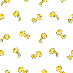different keys with keychain seamless pattern vector image