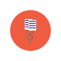 In flat design of documents Royalty Free Vector Image