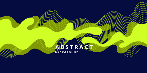organic forms with dynamic waves and lines vector image
