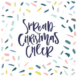 christmas square card vector