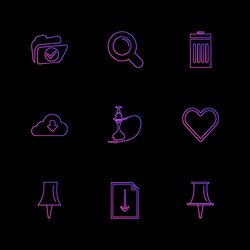 user interface buttons application multimedia vector image
