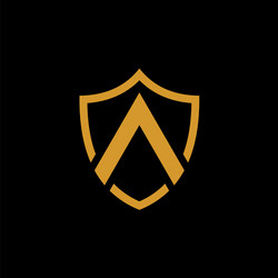 Luxury letter f logo template in gold color royal Vector Image