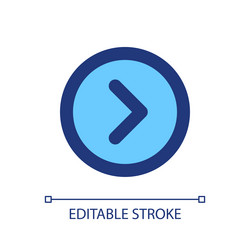 arrow right button pixel perfect rgb color ui icon vector image