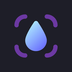 blur transition flat gradient fill ui icon vector image