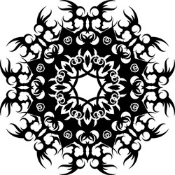 Tribal Dragon Wing Ornament Vector Image