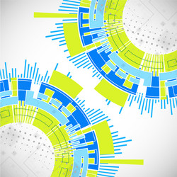 abstract technological background with various vector image