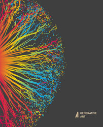 Dynamic Particle Array - Explosion vector image