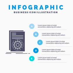 code executable file running script infographics vector image