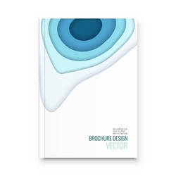 banners set with 3d abstract background and paper vector image