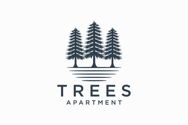 Tree icon nature trees logo design Royalty Free Vector Image