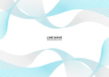 abstract line wave gradient background design vector image