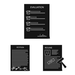 Design form and document symbol set vector