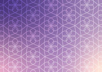 gradient soft flower line pattern wallpaper vector image