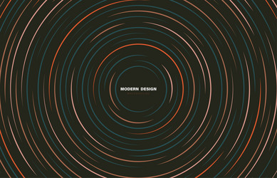 abstract circle lines pattern of colorful center vector image