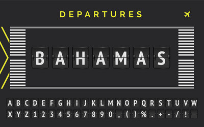 Analog scoreboard with runway markup style vector