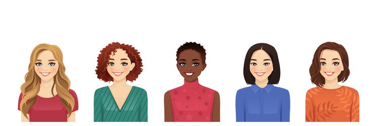 Group of women vector