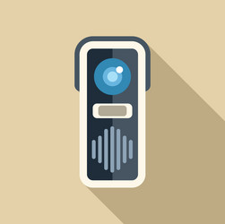 modern intercom system displaying security vector image