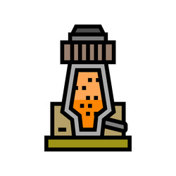 Slurry tanks sulfide copper ore color icon Vector Image