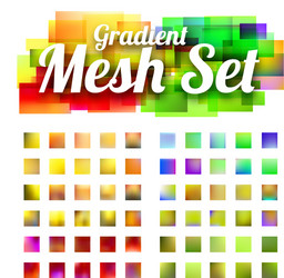 Set of gradient meshes for your design vector