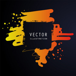 splats splashes and blobs gradient ink paint vector image