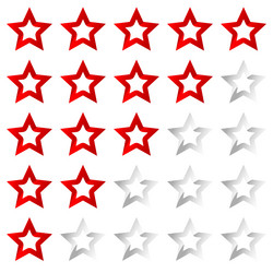 star rating element reward quality level user vector image