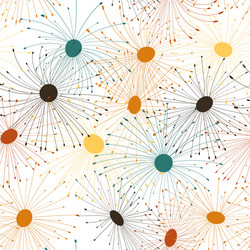 abstract dandelion seamless for fabric design vector image