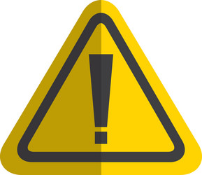 caution signal isolated icon vector