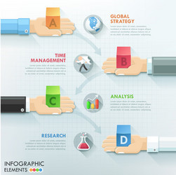 Modern infographic option template vector