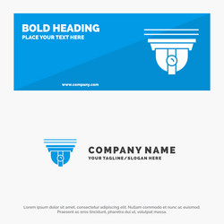 camera security secure cam solid icon website vector image