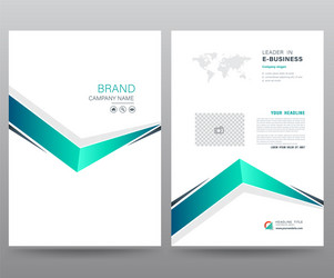 Template annual report Royalty Free Vector Image