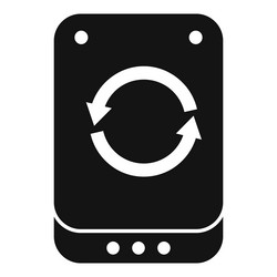 backup icon simple data computer vector image