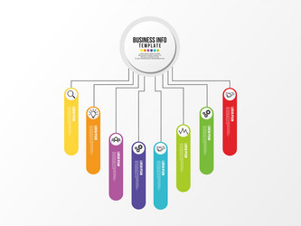 infographic design template with options steps vector image