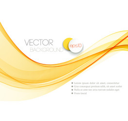 smooth wave stream line abstract header layout vector image