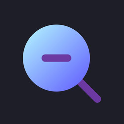 zoom out transition flat gradient fill ui icon vector image