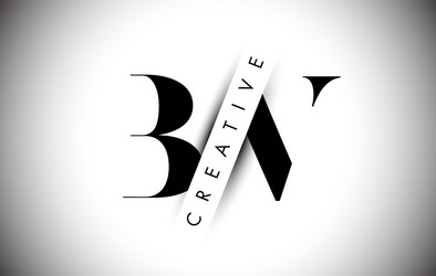 Vk v k letter logo with creative shadow cut design