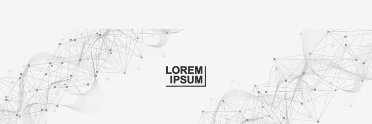 global network connection website header or banner vector image