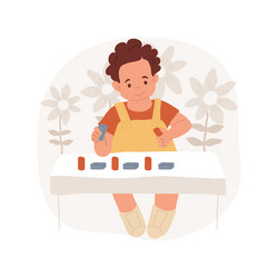 working on patterns isolated cartoon vector image