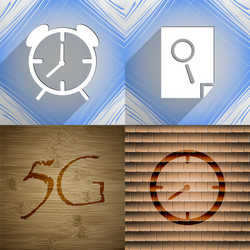 set of abstract backgrounds with different web vector image