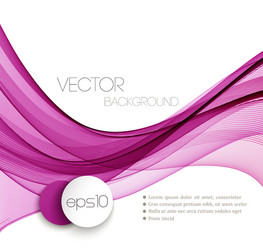 smooth wave stream line abstract header layout vector image