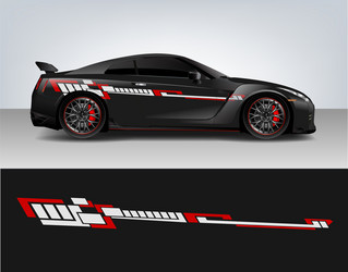 Racing Stripe Decal Vector Image