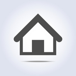 House icon in gray color vector