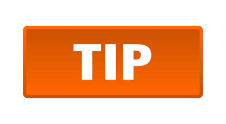 tip button square orange push vector image