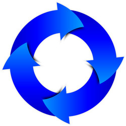 Colorful arrows circle Royalty Free Vector Image