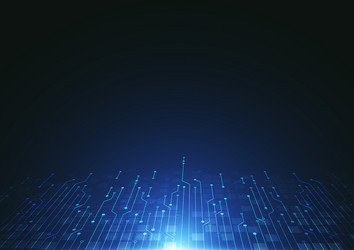 abstract background with technology circuit board vector image
