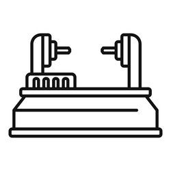 controller cnc machine icon outline vector image