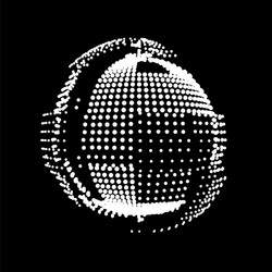 exploding sphere a star flashed like grenade vector image