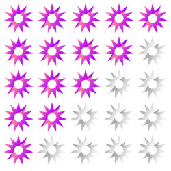 star rating element reward quality level user vector image